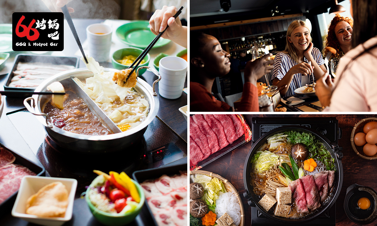 Hotpot-diner bij 66 BBQ & Hotpot Bar