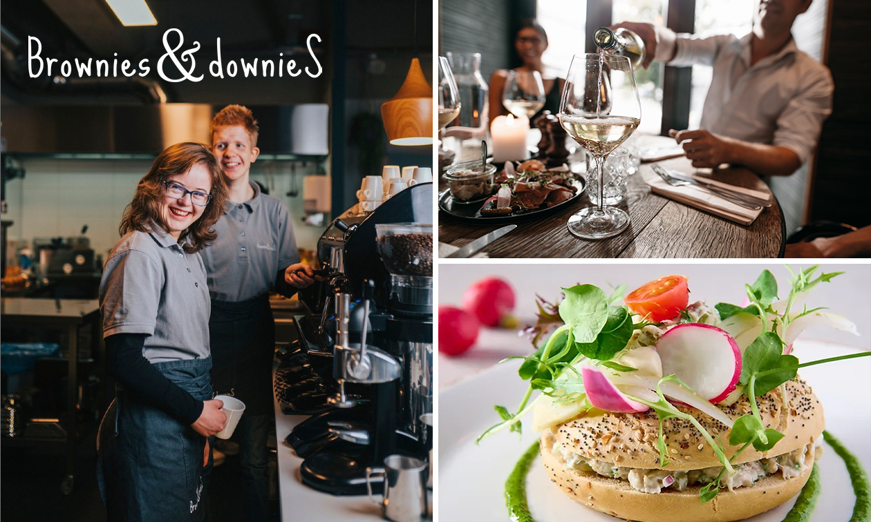 2- of 3-gangenlunch bij Brownies & DownieS Delft