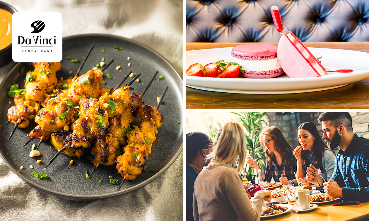 2- of 3-gangendiner à la carte bij Da Vinci