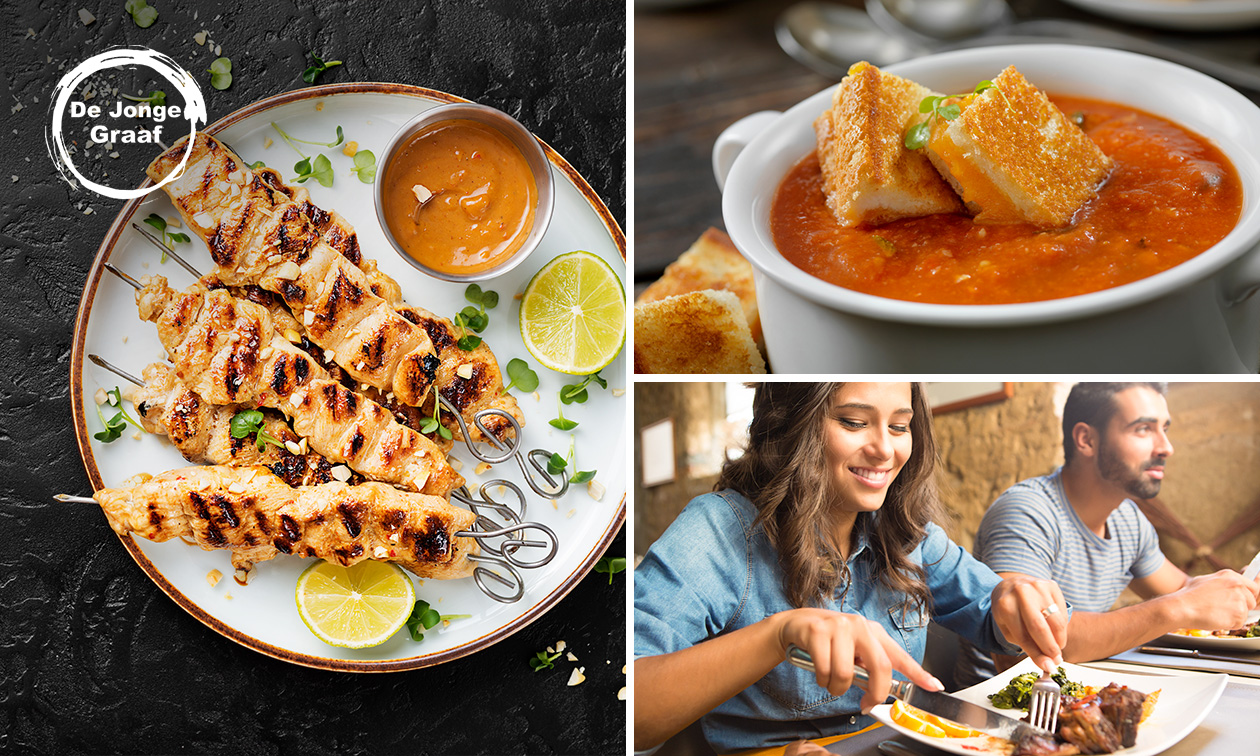 2- of 3-gangen keuzediner bij De Jonge Graaf