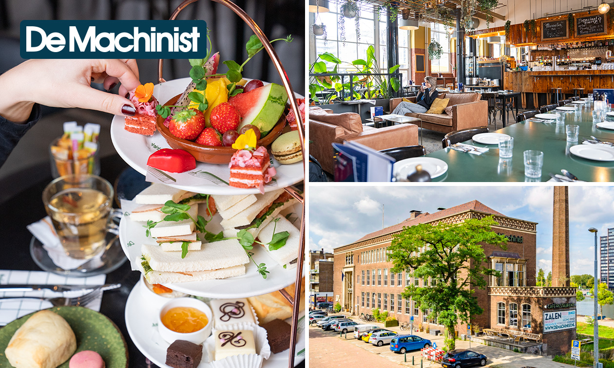 High tea of koffie + gebak bij De Machinist