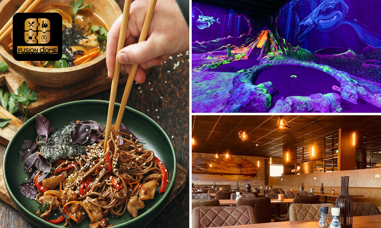 All-You-Can-Eat & Drink (2 uur) + minigolf bij Fusion Dome