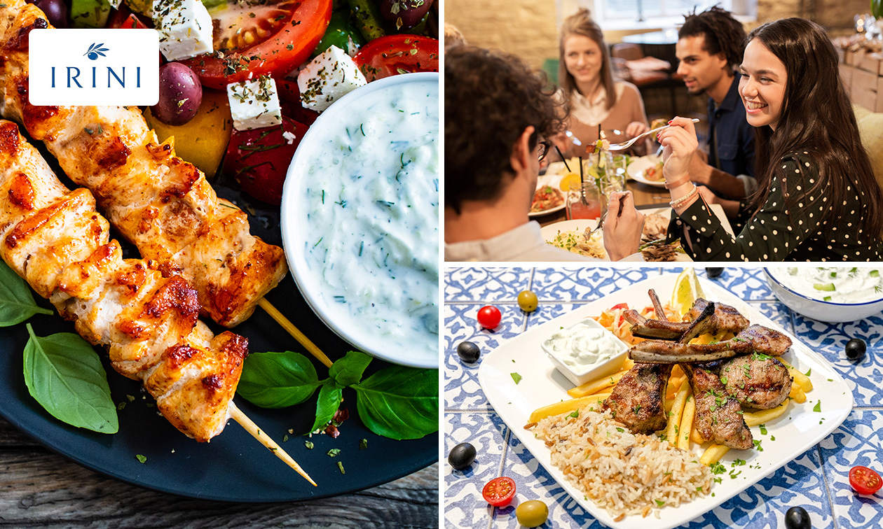 Grieks hoofdgerecht naar keuze of 3-gangendiner à la carte in hartje Den Haag