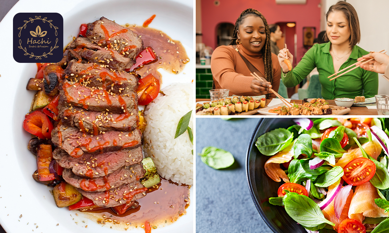 Aziatisch 4-gangen keuzediner bij Hachi Sushi Fusion