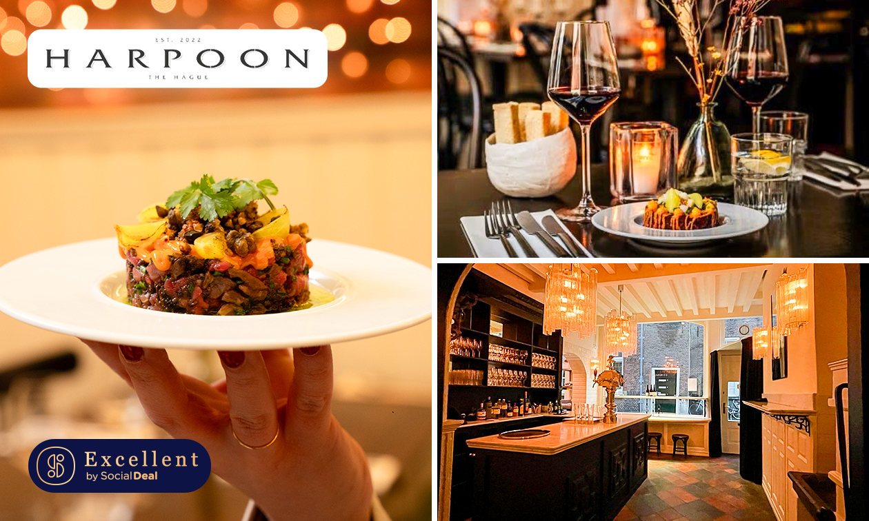 3-, 4- of 5-gangendiner van de chef bij Harpoon