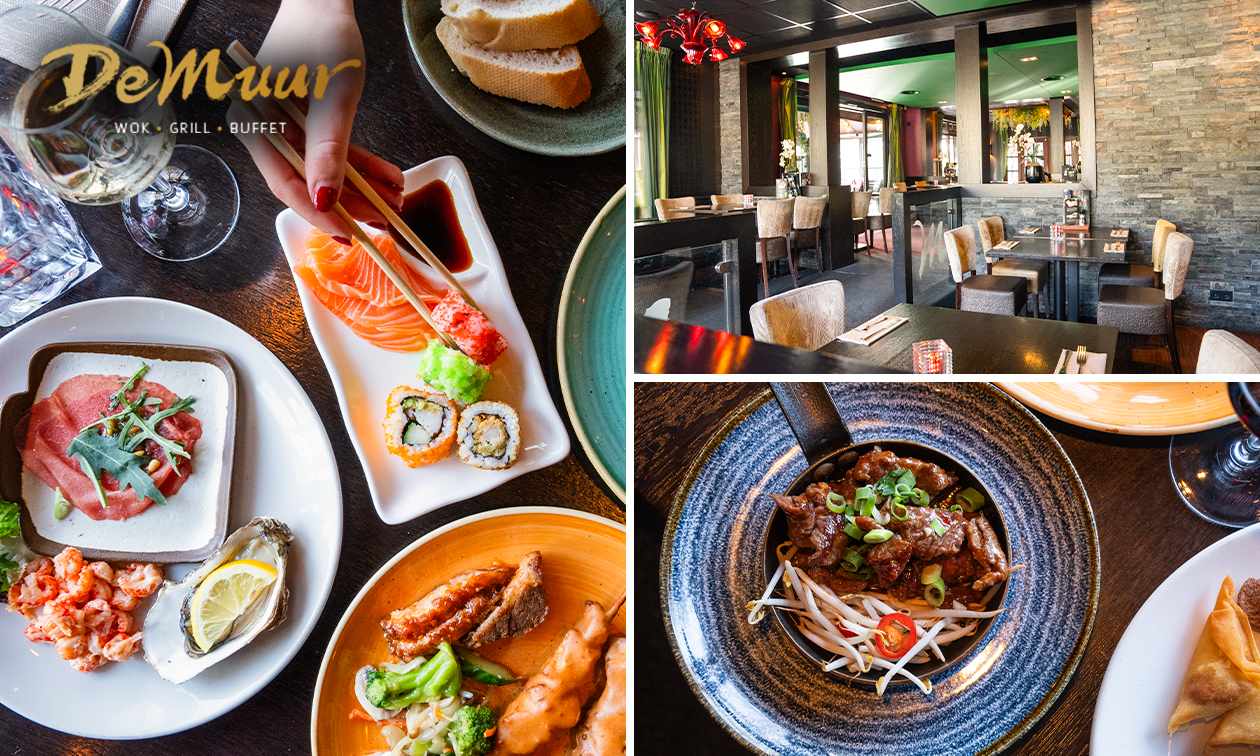 All-You-Can-Eat & Drink (2,5 uur) bij Restaurant De Muur