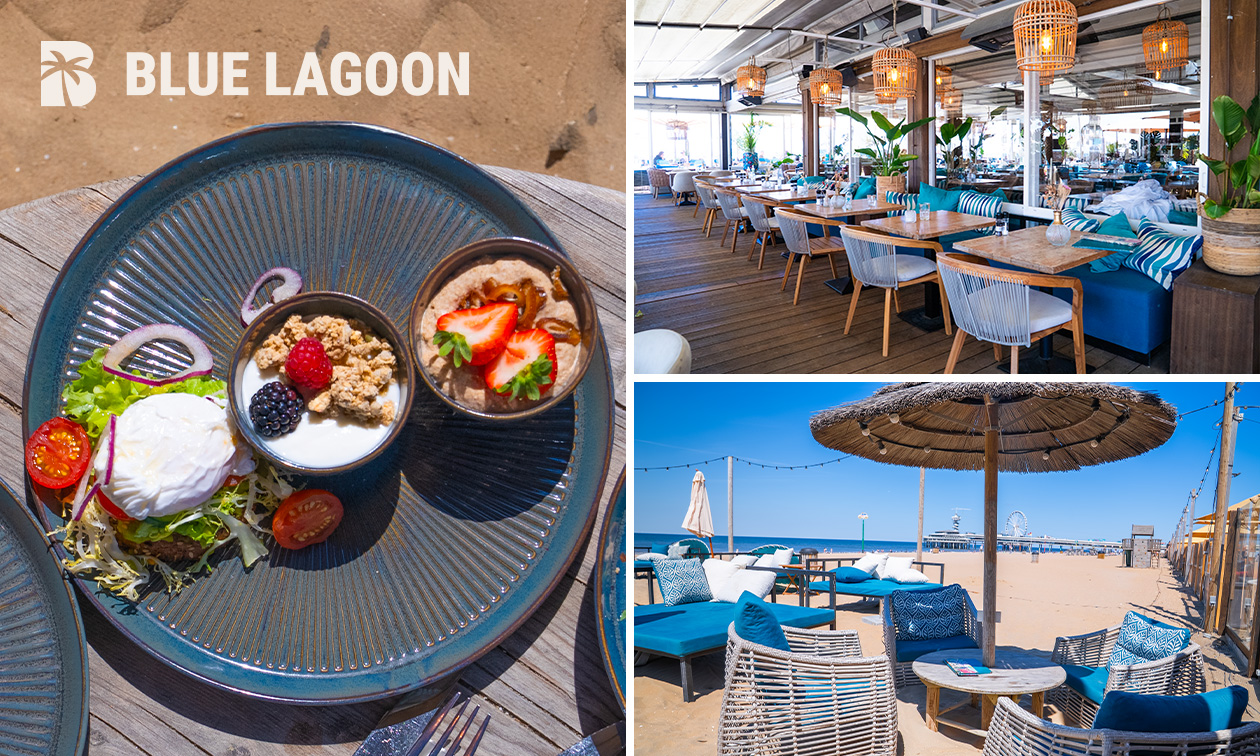 Moederdag- of Vaderdaglunch of ontbijt bij Strandpaviljoen Blue Lagoon
