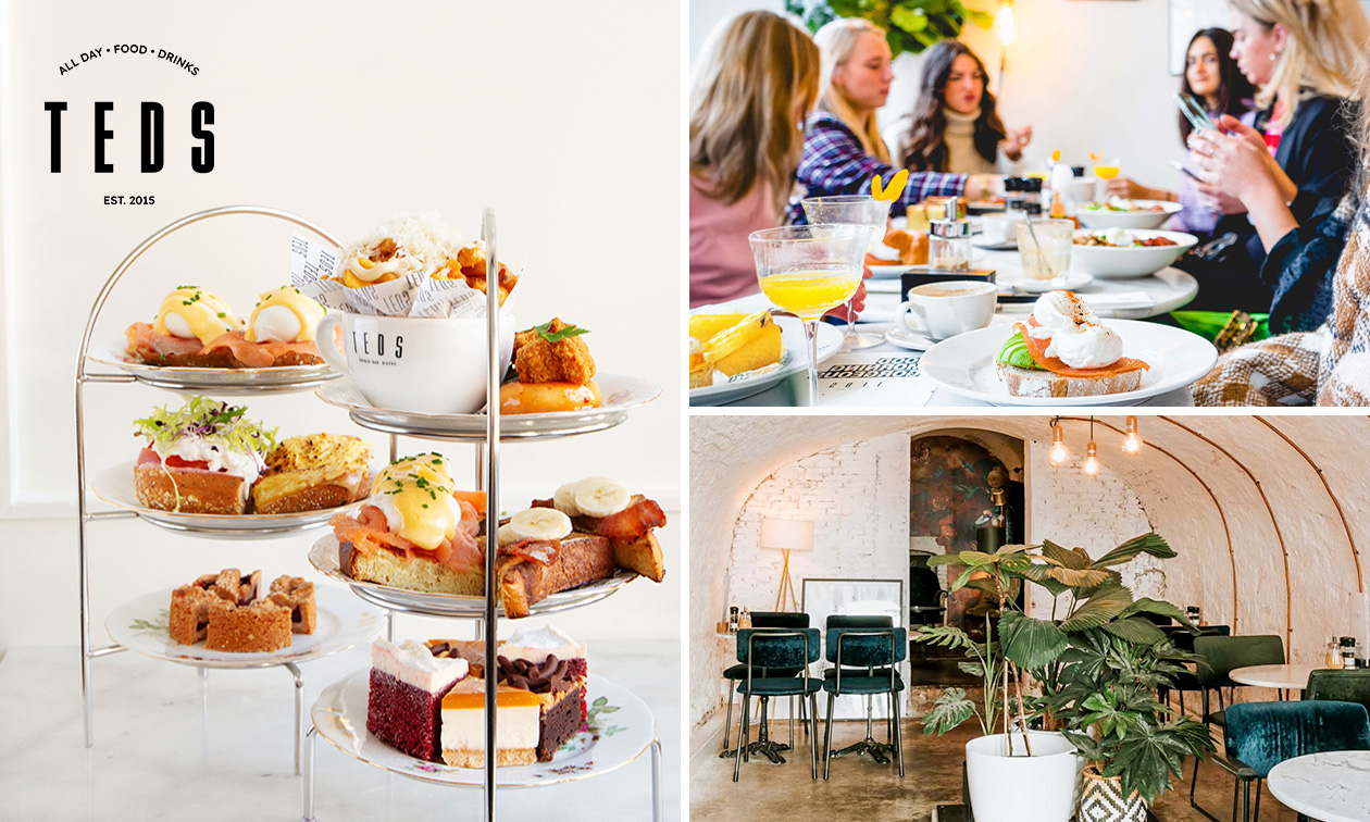 High tea (1,5 uur), shared brunch of ontbijt bij Teds