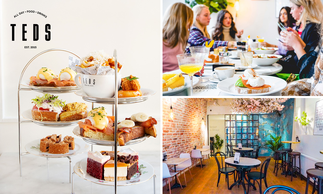 High tea (1,5 uur), shared brunch of ontbijt bij Teds