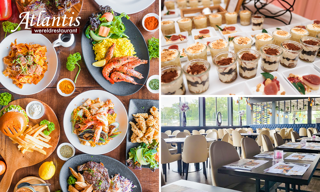 All-You-Can-Eat & Drink (3 uur) bij Wereldrestaurant Atlantis Gouda